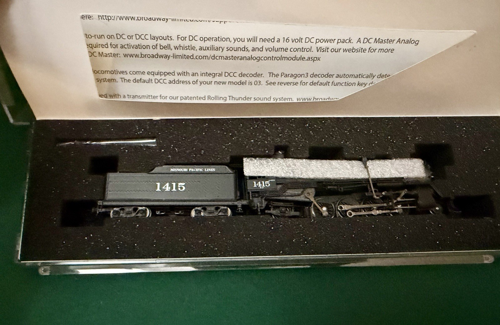 Broadway Limited Imports N Steam Locomotive Missouri Pacific 1415 Digital Sound
