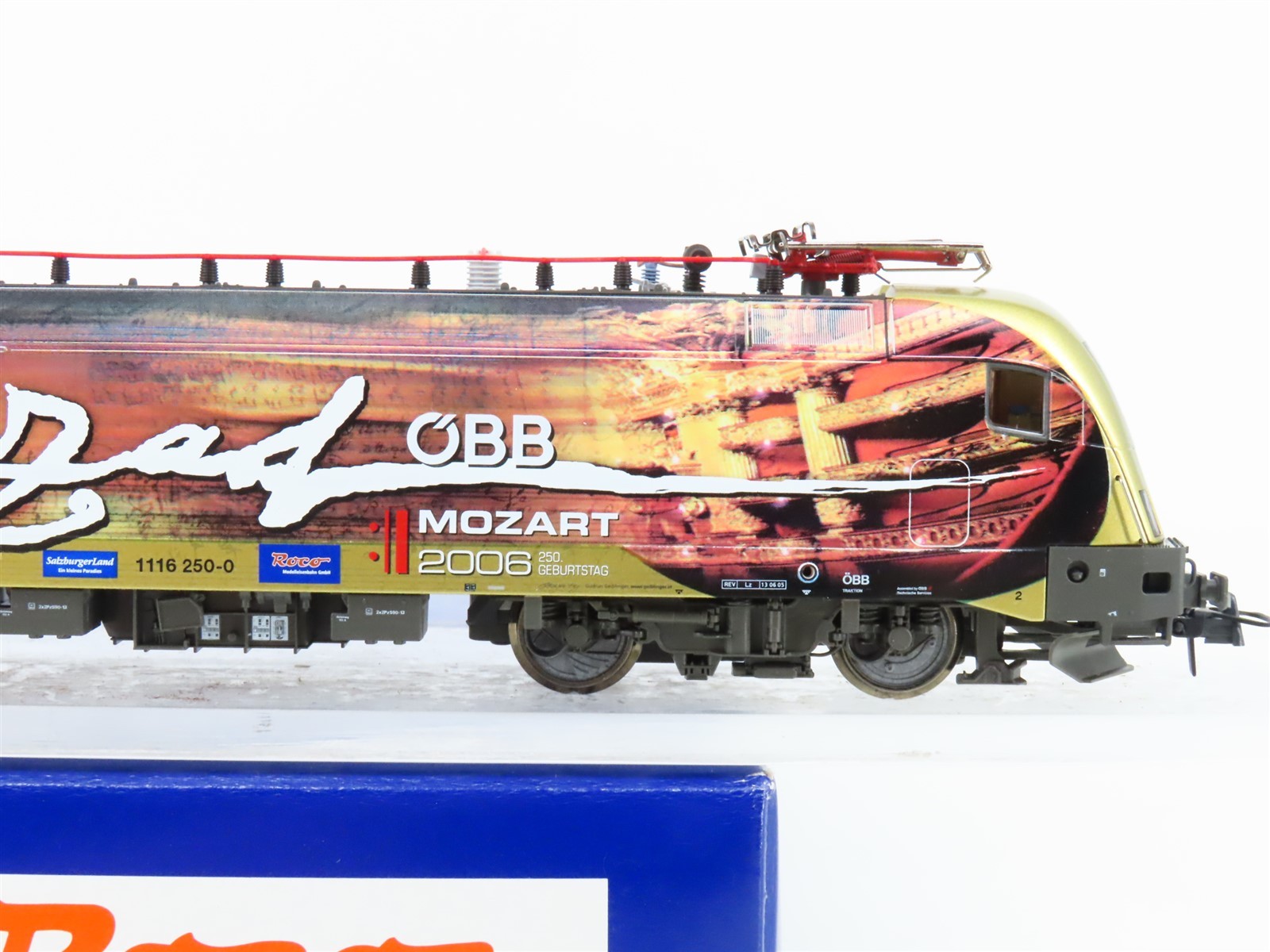 HO Roco 62454 OBB “Mozart 2006” Class 1116 Taurus Electric #250-0 – DCC Ready