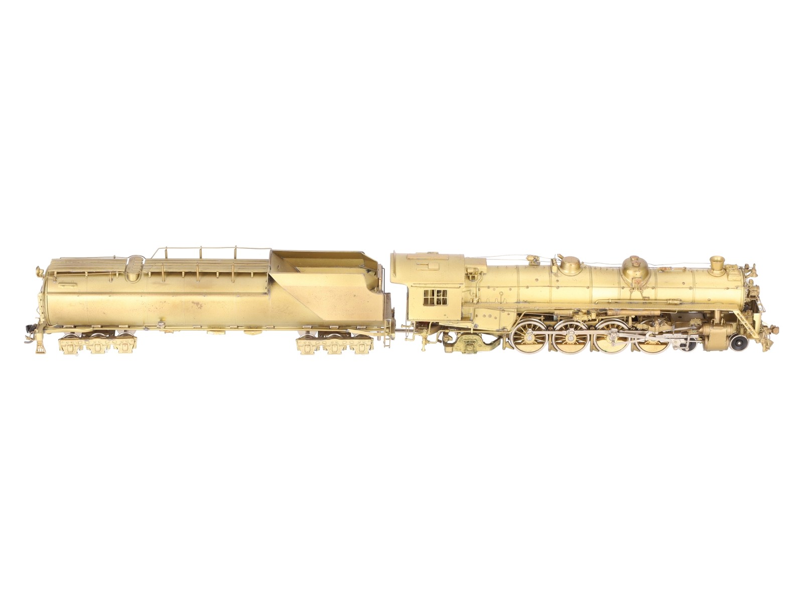 Westside Model Co. HO Brass Undecorated T-3t 4-8-2 Steam Locomotive & Tender EX