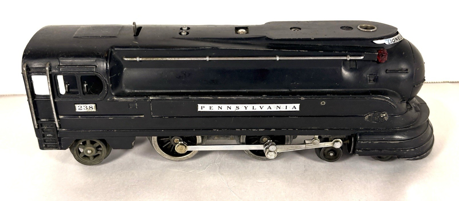 Lionel Prewar O Gauge Scarce Black 238 Torpedo Streamlined Steam Locomotive!