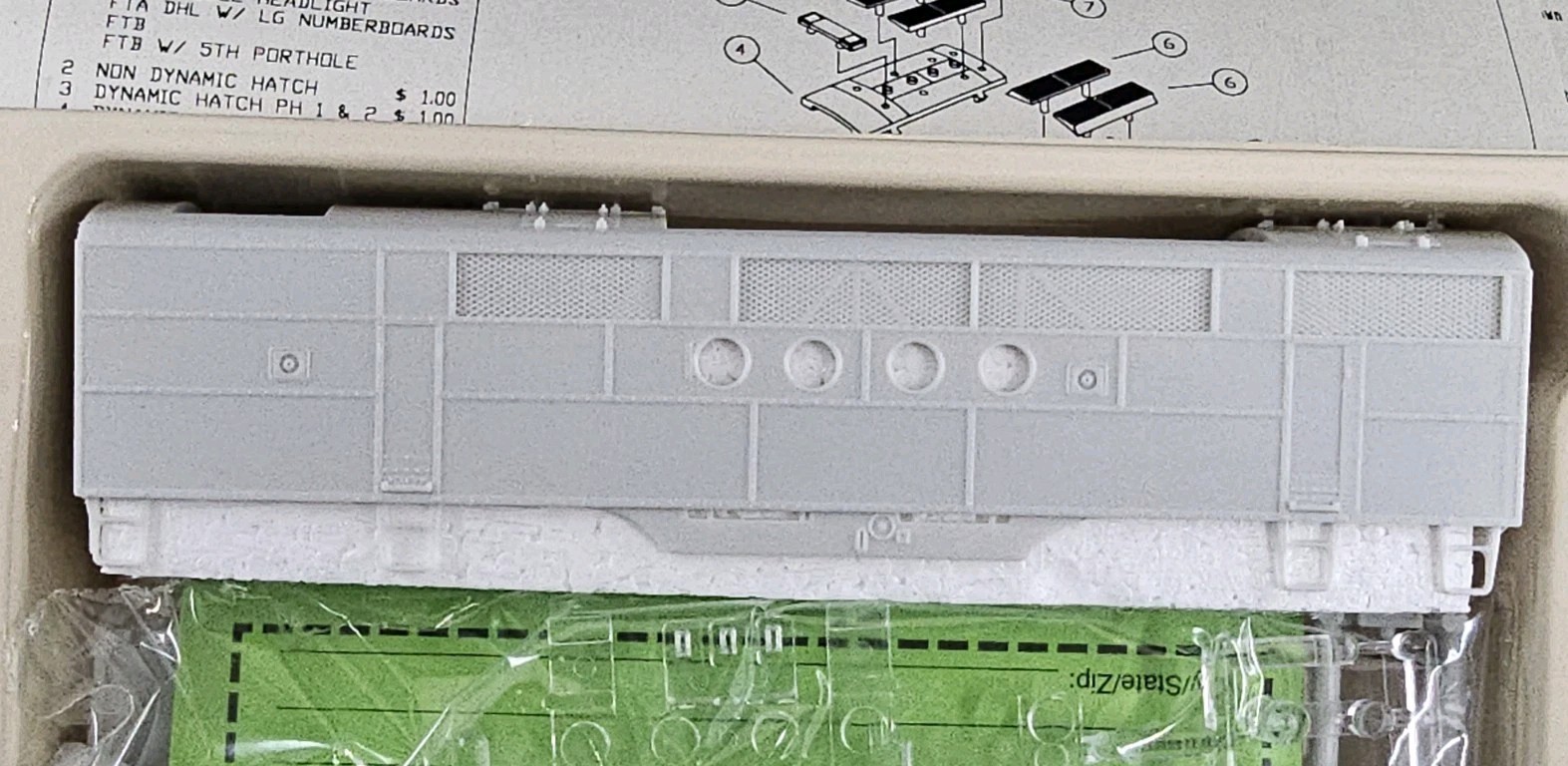 Stewart Hobbies EMD FTA/FTB Powered/Dummy Set Undecorated #5000/5004 NIB
