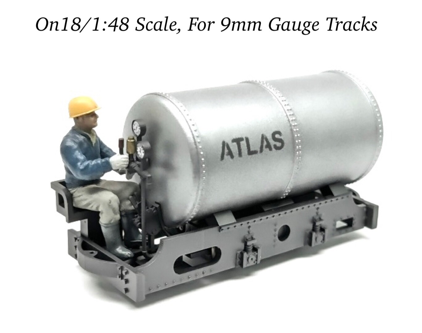 0n18 Scale Atlas Stockholm Air Locomotive Kit Tryckluftslok RLJ20 Langban On18