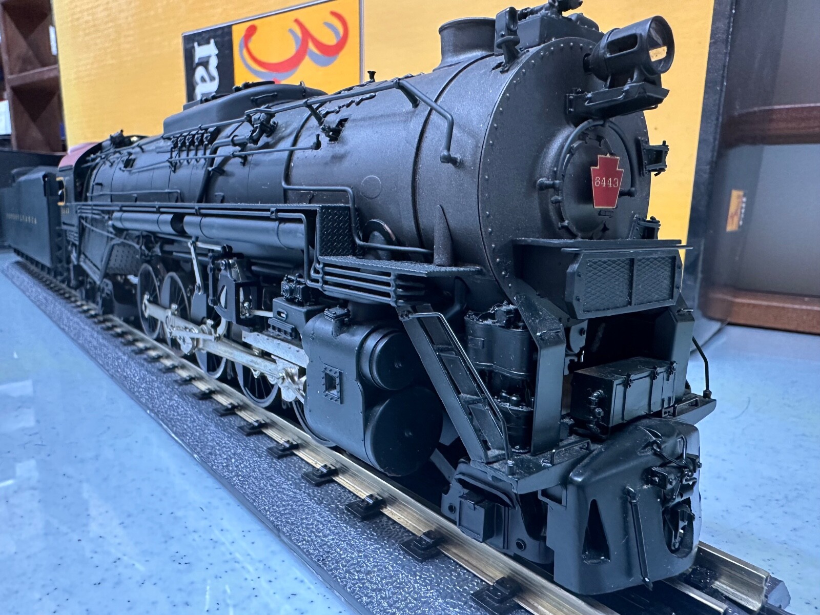 Sunset Pennsylvania Railroad J1a 2-10-4 Steam Locomotive &Tender O 3 Rail LN