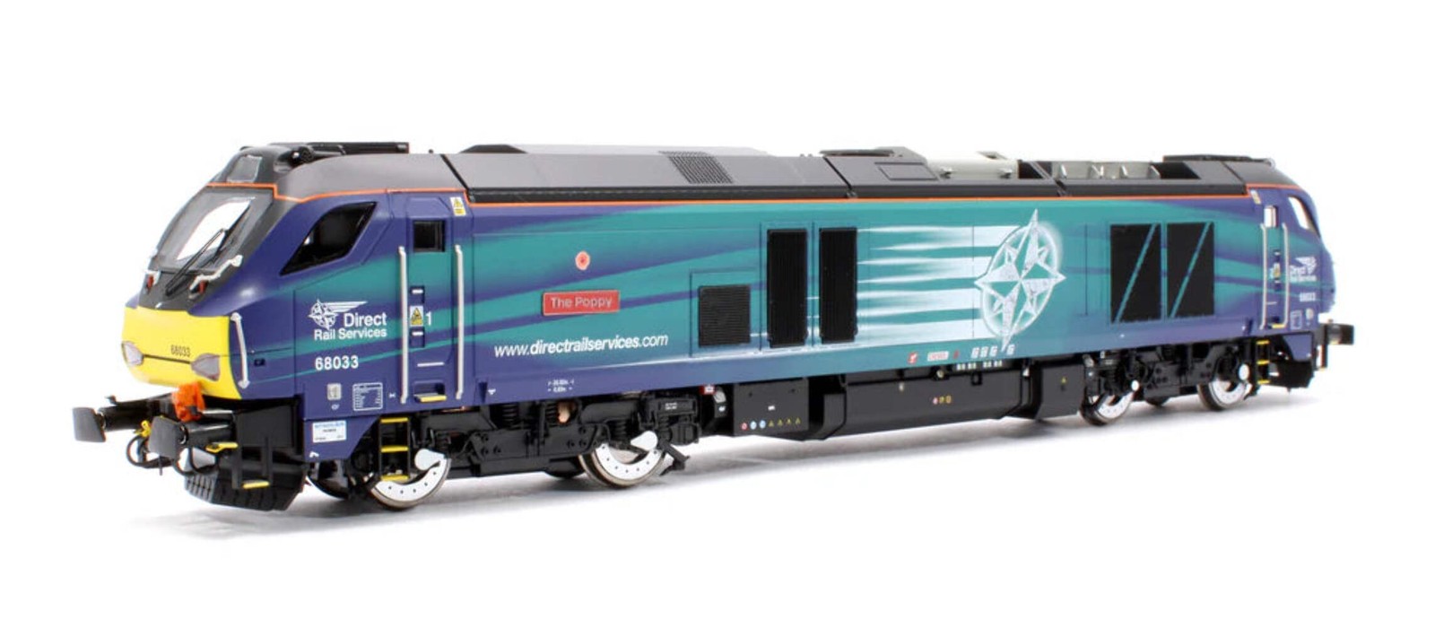 Dapol 4D-022-026S OO Gauge Class 68 The Poppy 68033 DRS Compass DCC Sound