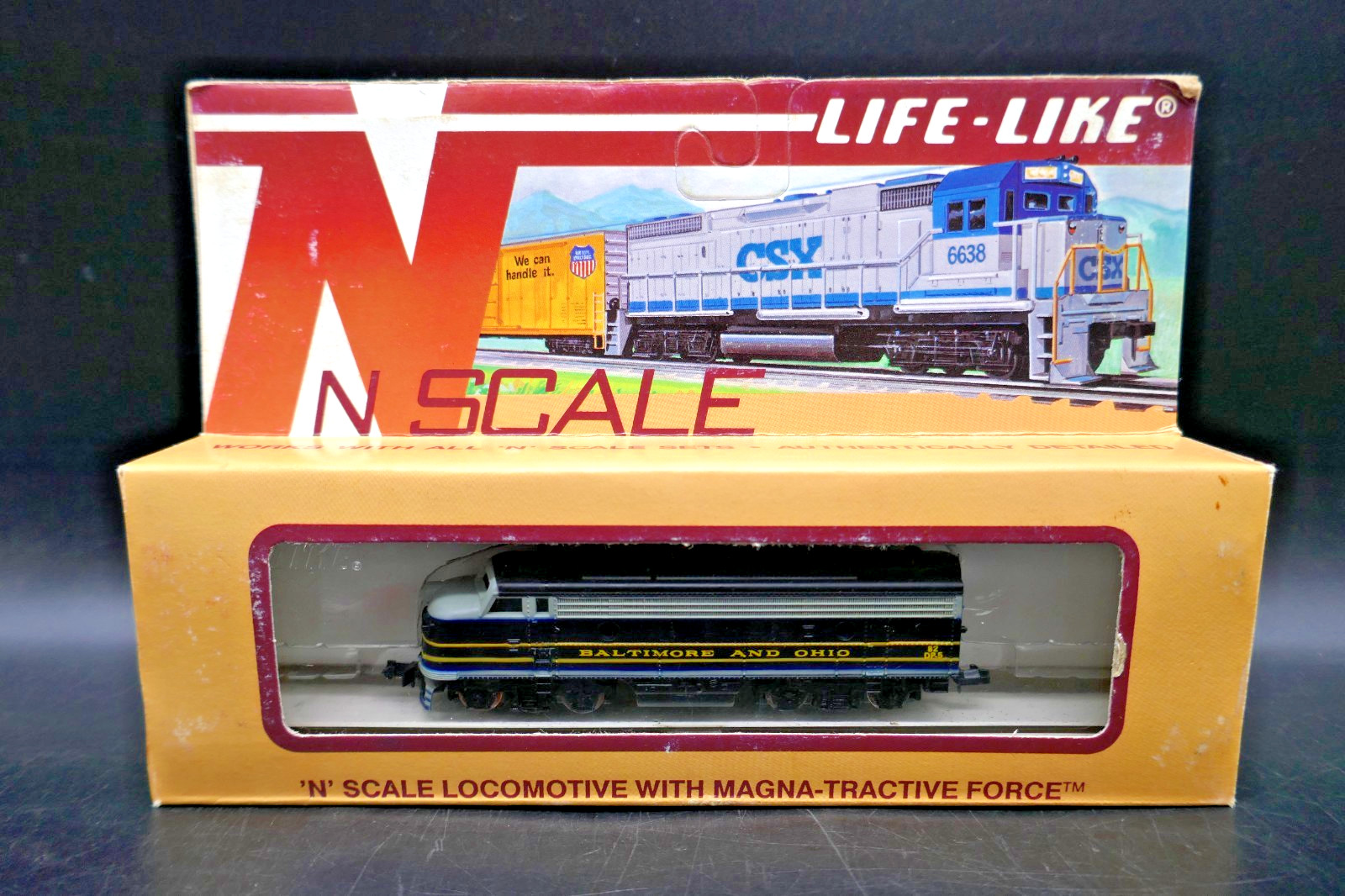 N Life-Like F7 Diesel Locomotive Engine Baltimore & Ohio 7750 – Tested & Working