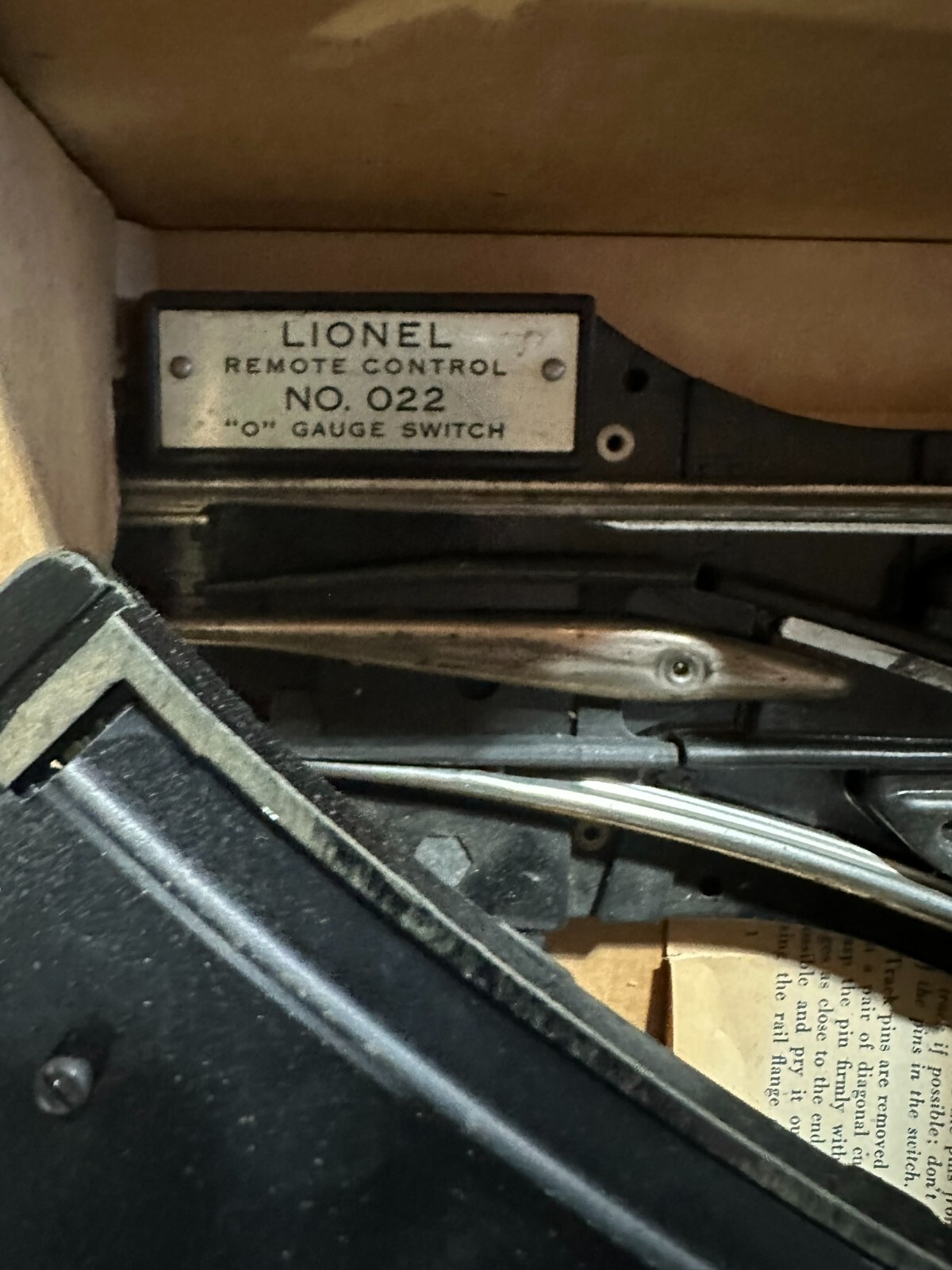 Lionel Trains – No. 22 Remote Control “O” Gauge Switches in Box