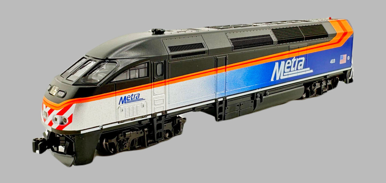Kato N MPI MP36PH Chicago Metra METX #424 DC LED 176-6124