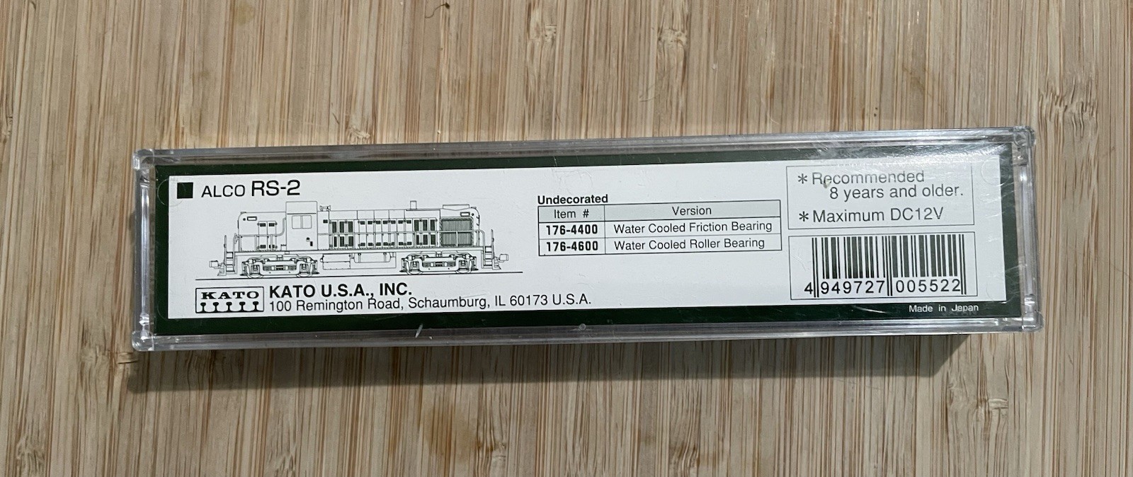 Kato RS-2 N Scale Undecorated AS IS Please Read Description Not Running