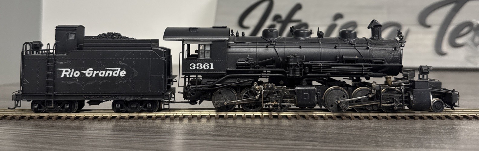 Pacific Fast Mail HO Brass Mallet Denver & Salt Lake 2-6-6-0 C/Ptd. D&RGW #3361