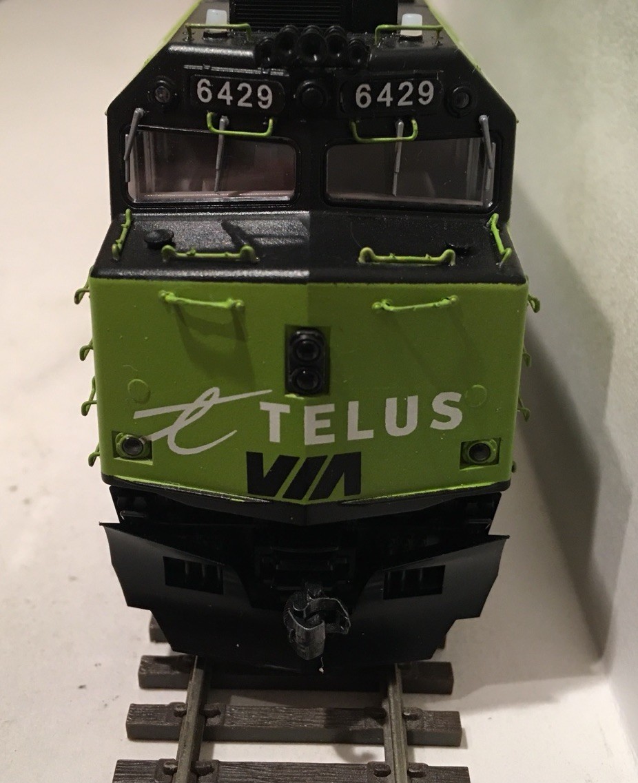 HO Kato Custom VIA Rail Telus EMD F40PH Diesel Locomotive #6429 DCC SOUND