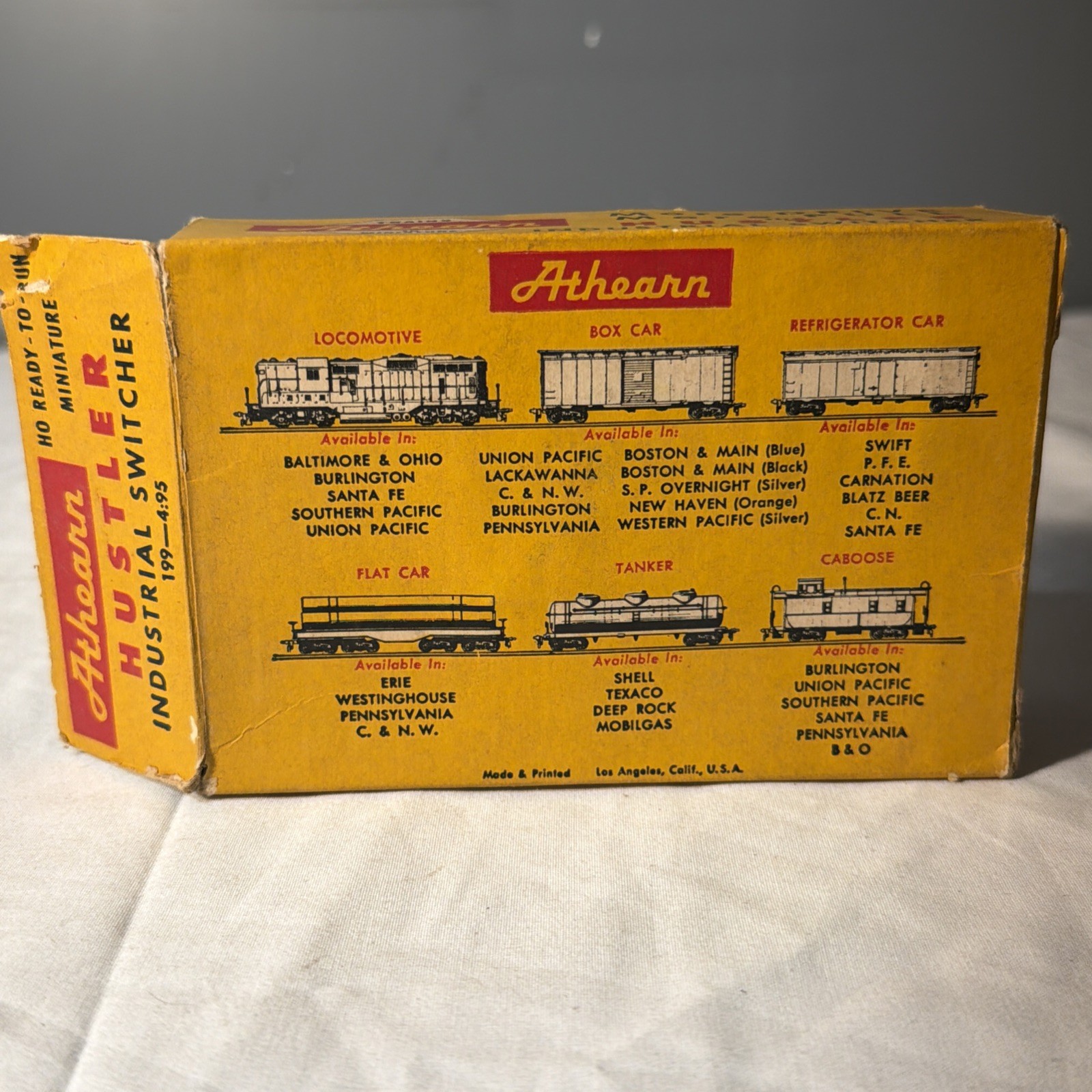 Athearn HO hustler industrial switcher 199-4:95 Cab #56 With Original Box