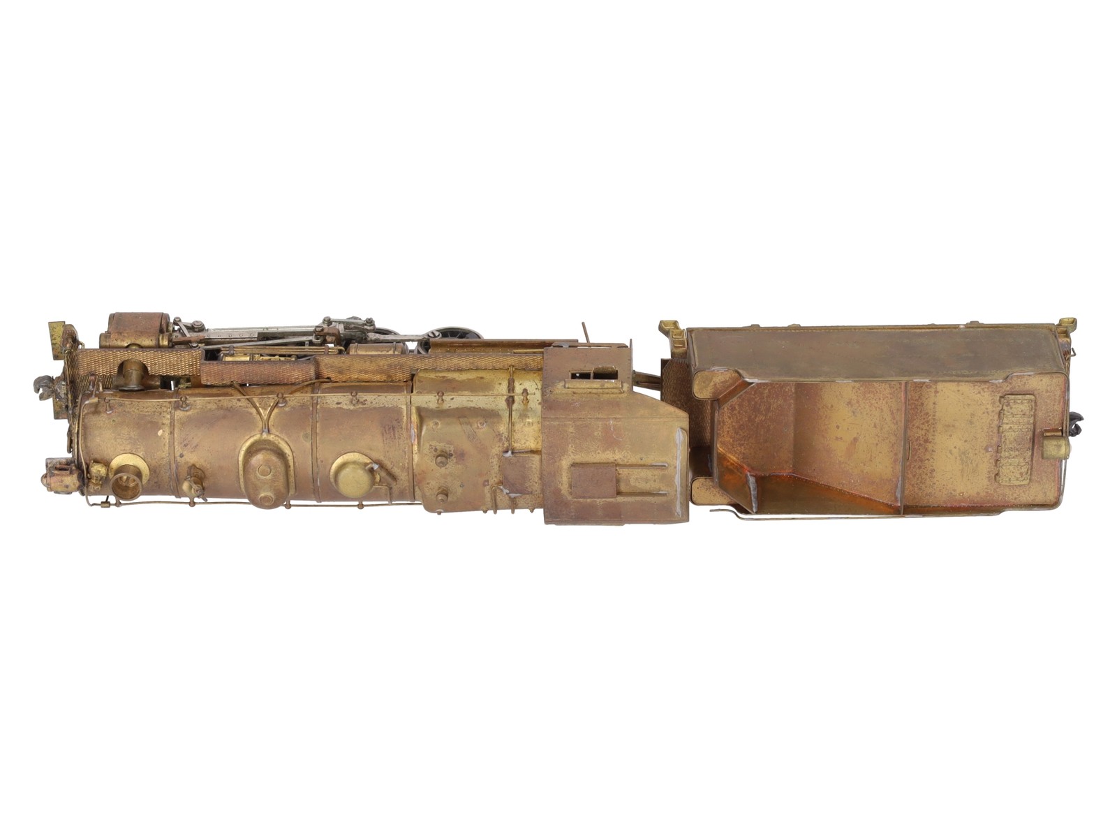 HO BRASS PRR C-1 0-8-0 Steam Locomotive & Tender – Unpainted EX