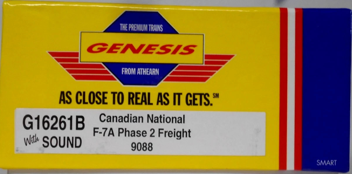 ATHEARN Genesis HO Scale G16261 Factory Sound F-7-A 9088 CANADIAN NATIONAL