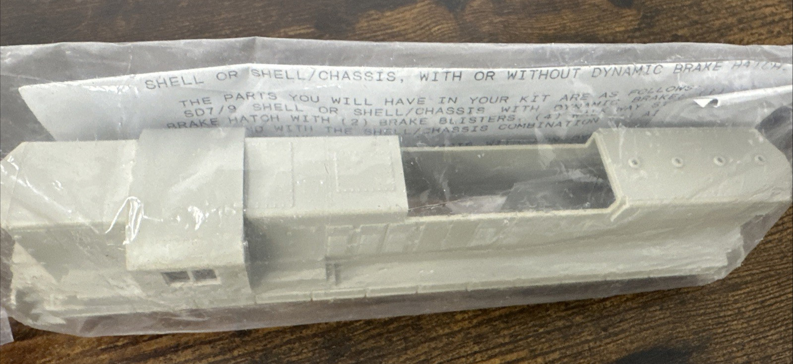 Rail Power Products HO Scale SD7/9 Diesel (Non-Dynamic) Undecorated Shell NIP!