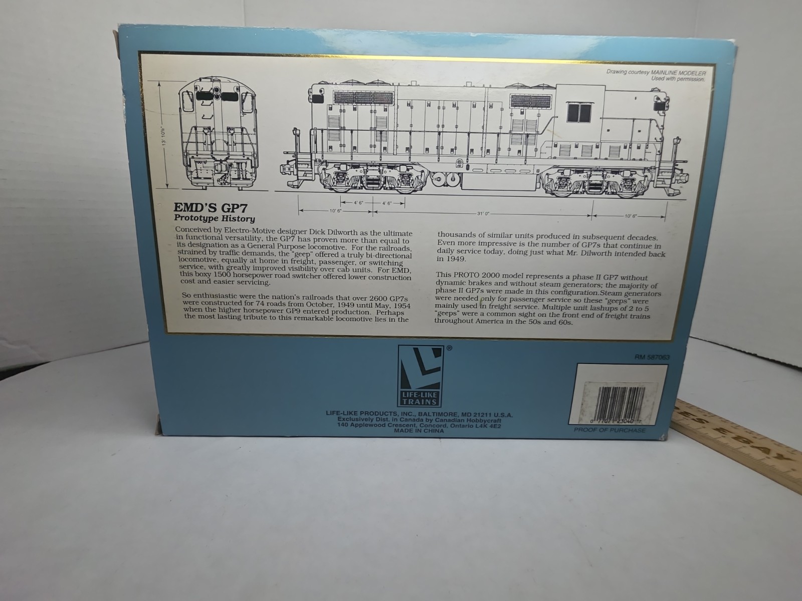 Proto 2000 HO 23040 Seaboard 1814 GP-7 PH II Diesel Road Switcher DCC Ready NOS