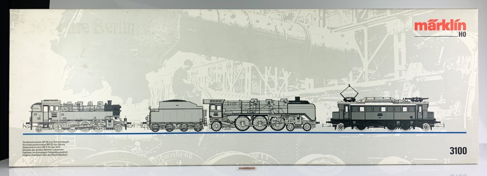 CS604 MARKLIN H0 3100 – SET OF 3 LOCOMOTIVES “750 YEARS BERLIN”