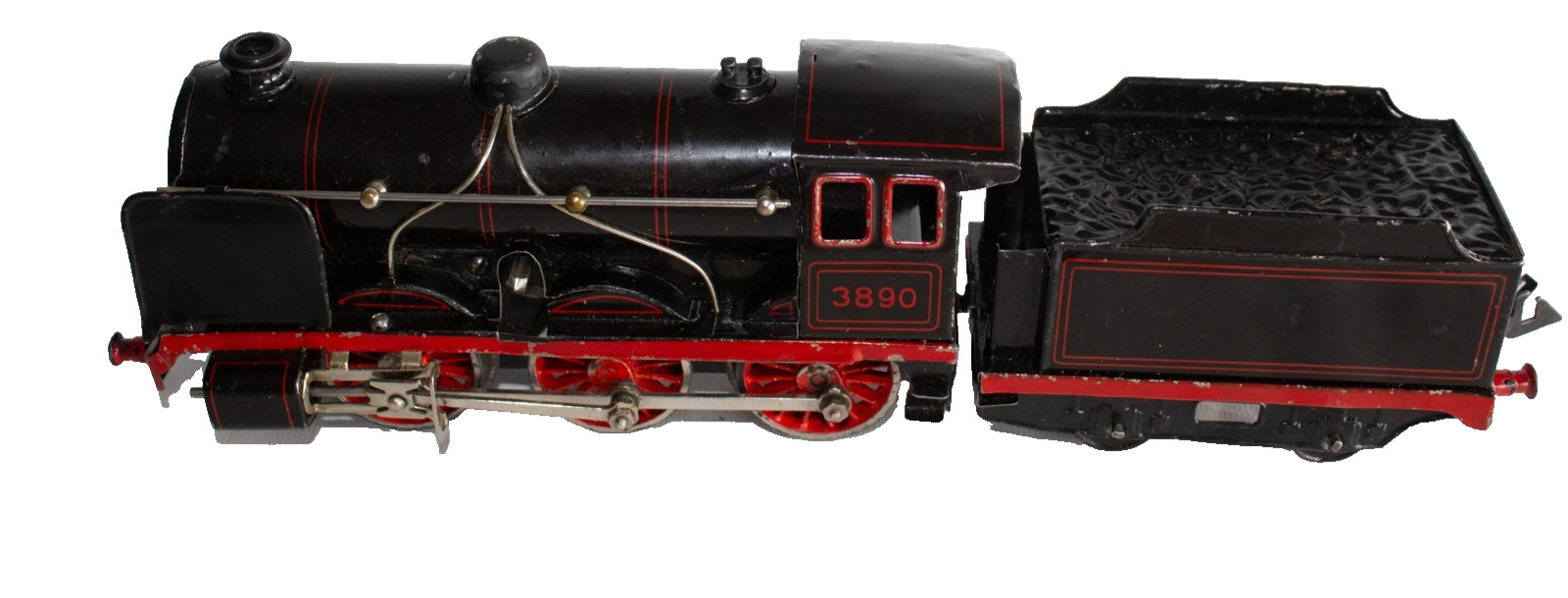 Vintage (c.1925-1930) Bing 0-gauge #3890 0-6-0 Clockwork Locomotive