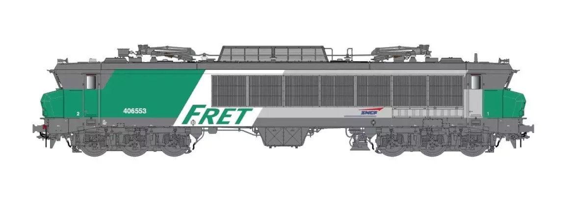 LS Models HO 10332 Electric Locomotive CC6500 FRET Livery, Casquette Logo, DC