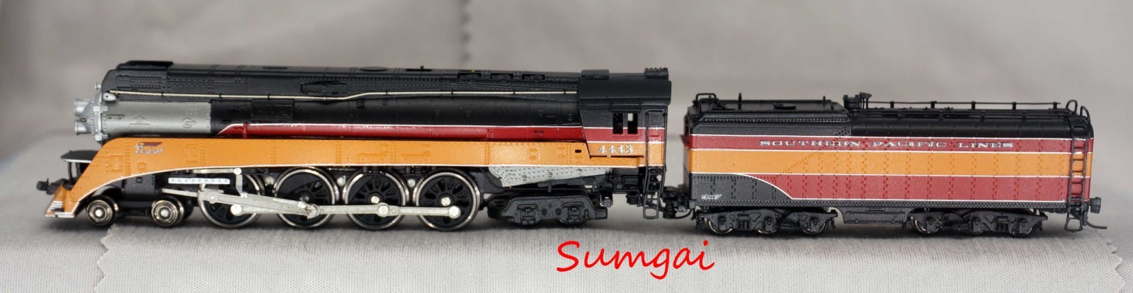 American Z Line BRASS 1721-2 SP DAYLIGHT GS4 LOCOMOTIVE 4443 Z Scale Z Gauge AZL