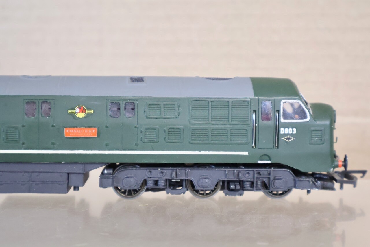 SILVER FOX MODELS KIT BUILT BR WARSHIP CLASS 41 DIESEL LOCO D603 CONQUEST ol