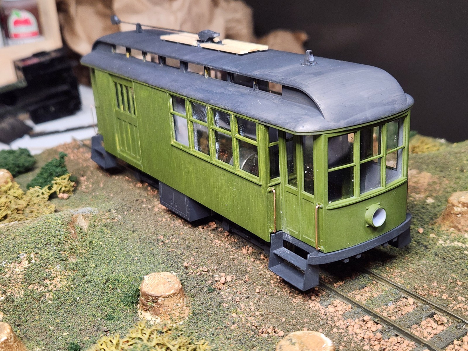 On30 SF&C #10 Streetcar Kit 3D Printed For Athearn HO SW7 Mechanism