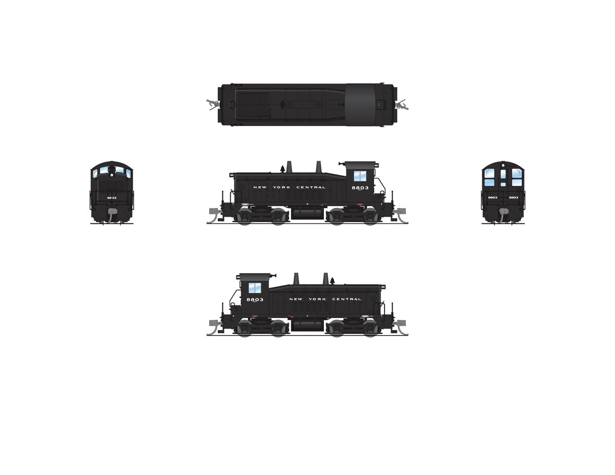 Broadway 7496 EMD NW2, NYC 8803, Black w/ White, Paragon4 Sound/DC/DCC, N