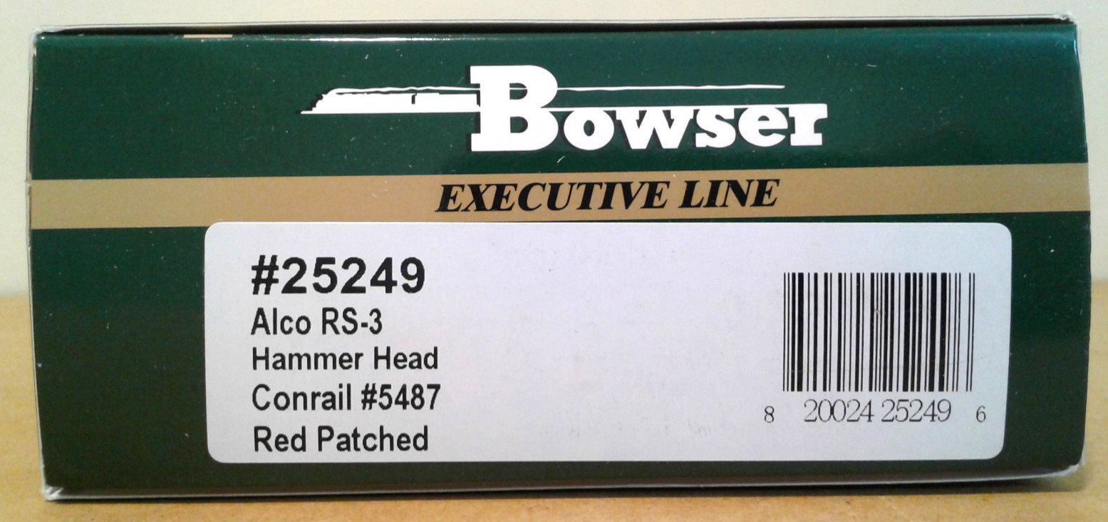 HO SCALE BOWSER ALCO RS-3 HAMMERHEAD CONRAIL EX. LV #5487 25249