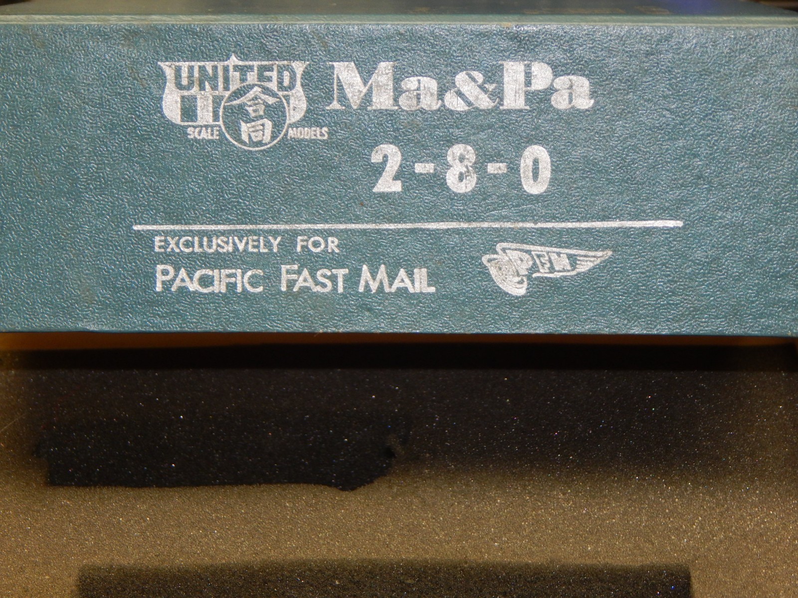 UNITED SCALE MODELS MA&PA 2-8-0 PAINTED BRASS ENGINE & TENDER USED IN BOX RUNS