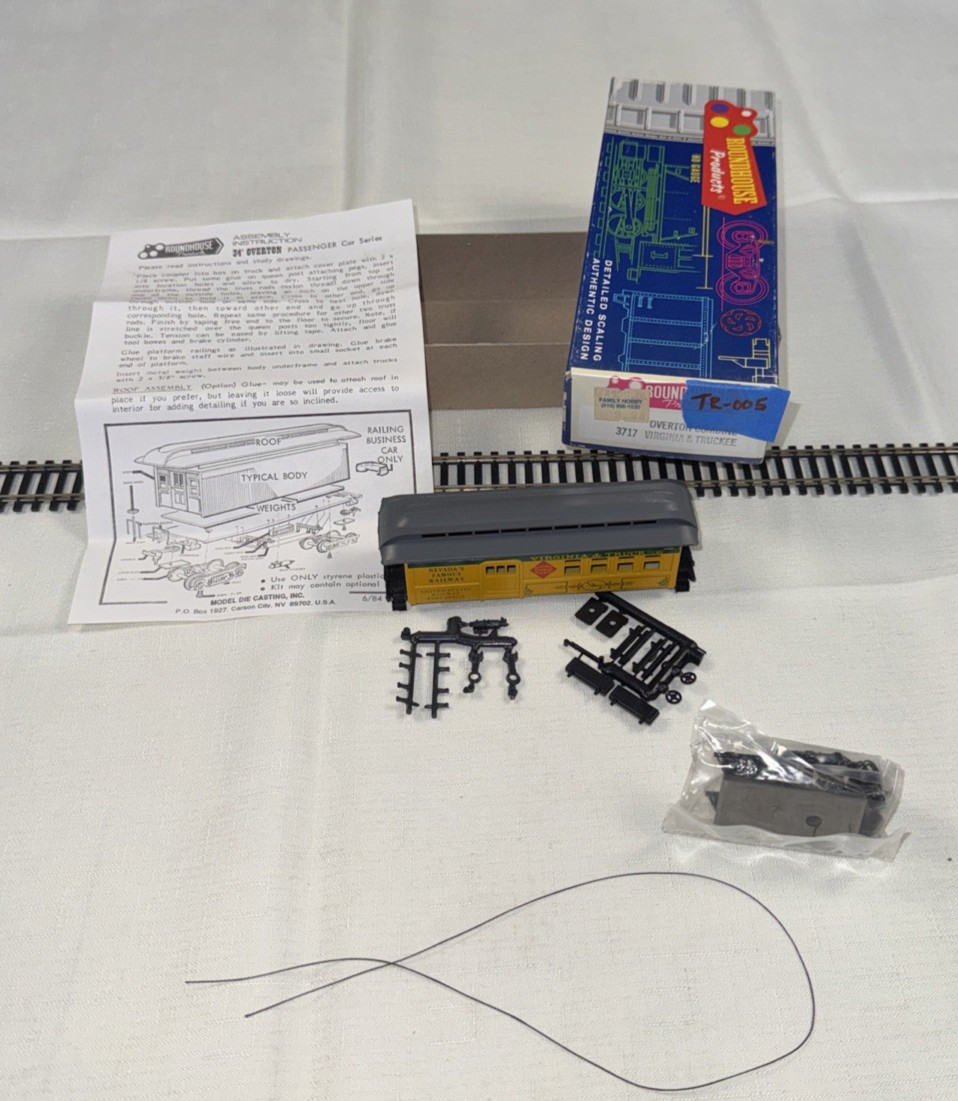 Roundhouse (MDC) HO Scale Overton Combine – Kit #3717 – Virginia & Truckee
