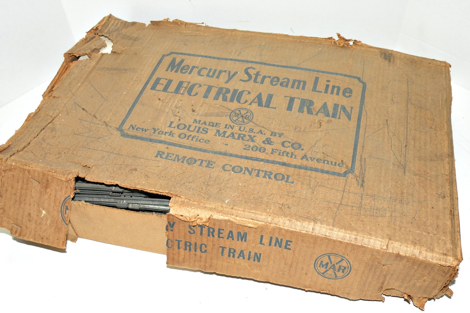Marx Prewar 635 Mercury New York Central w/5-Articulated Passenger Cars in Box