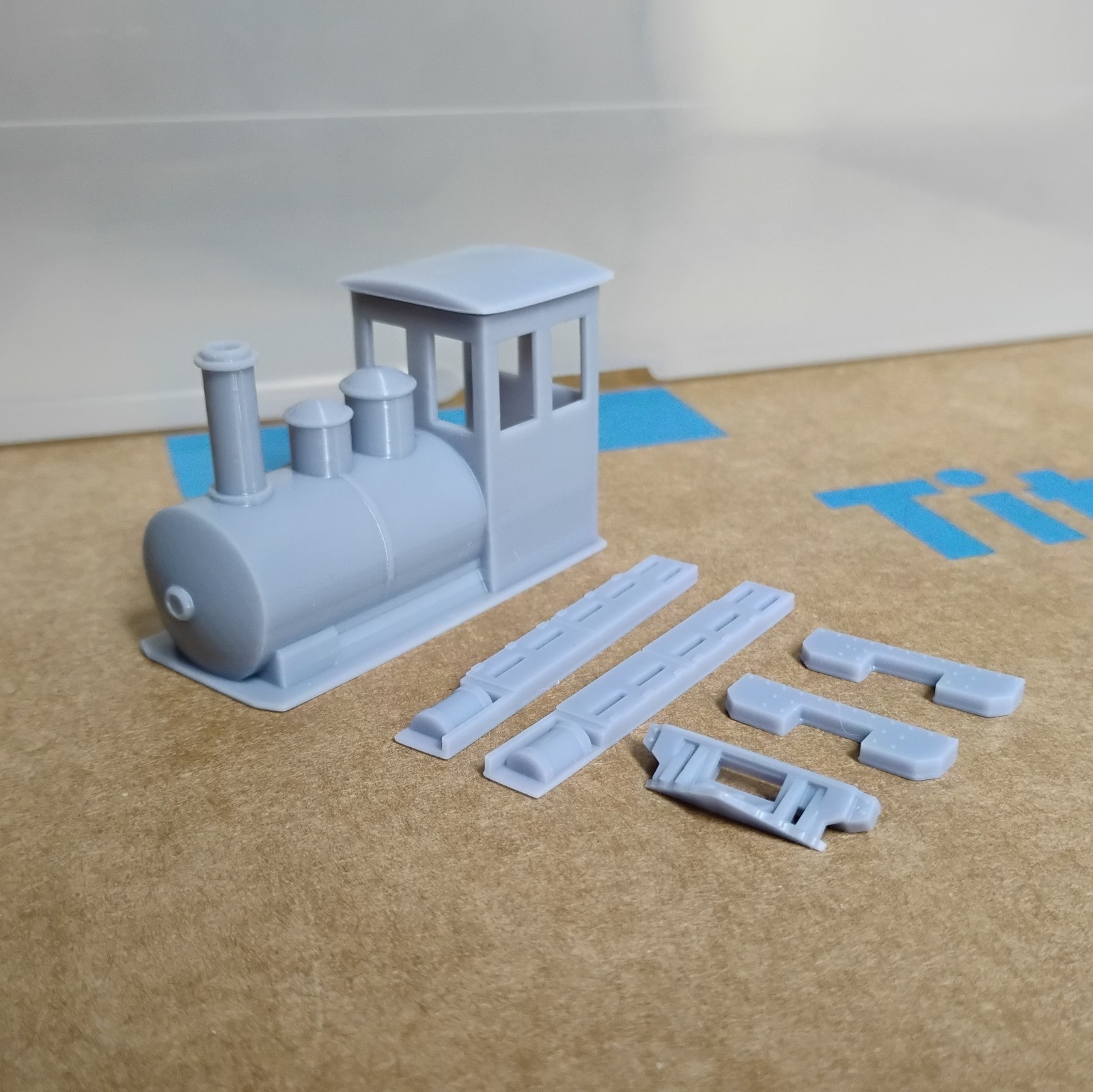 On18 FIRELESS STEAM LOCO kit #1. For Kato 11-109 chassis. RESIN 3D print.