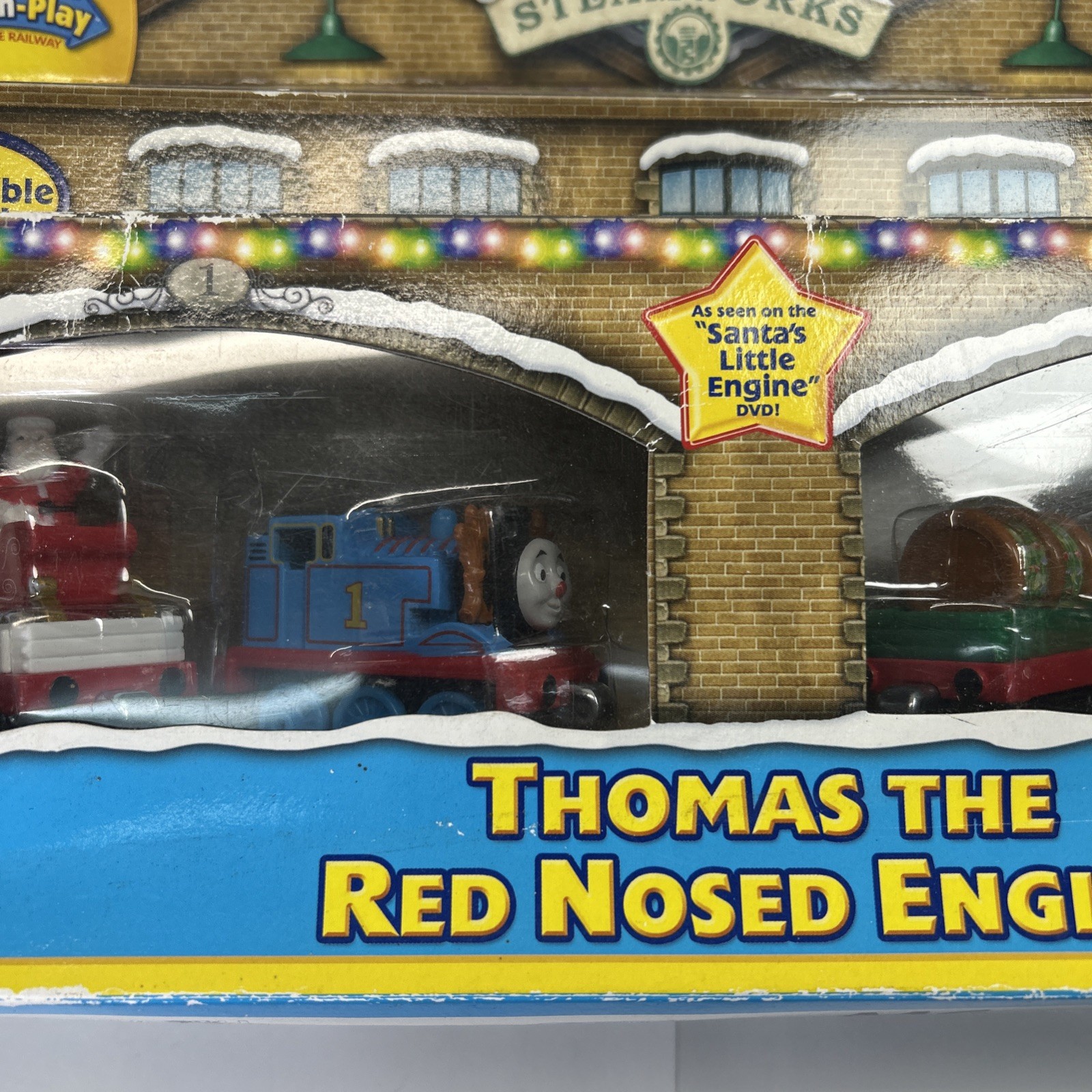 THOMAS TRAIN Take N Play the Red Nose Engine Christmas Rare 2013 Target Santa