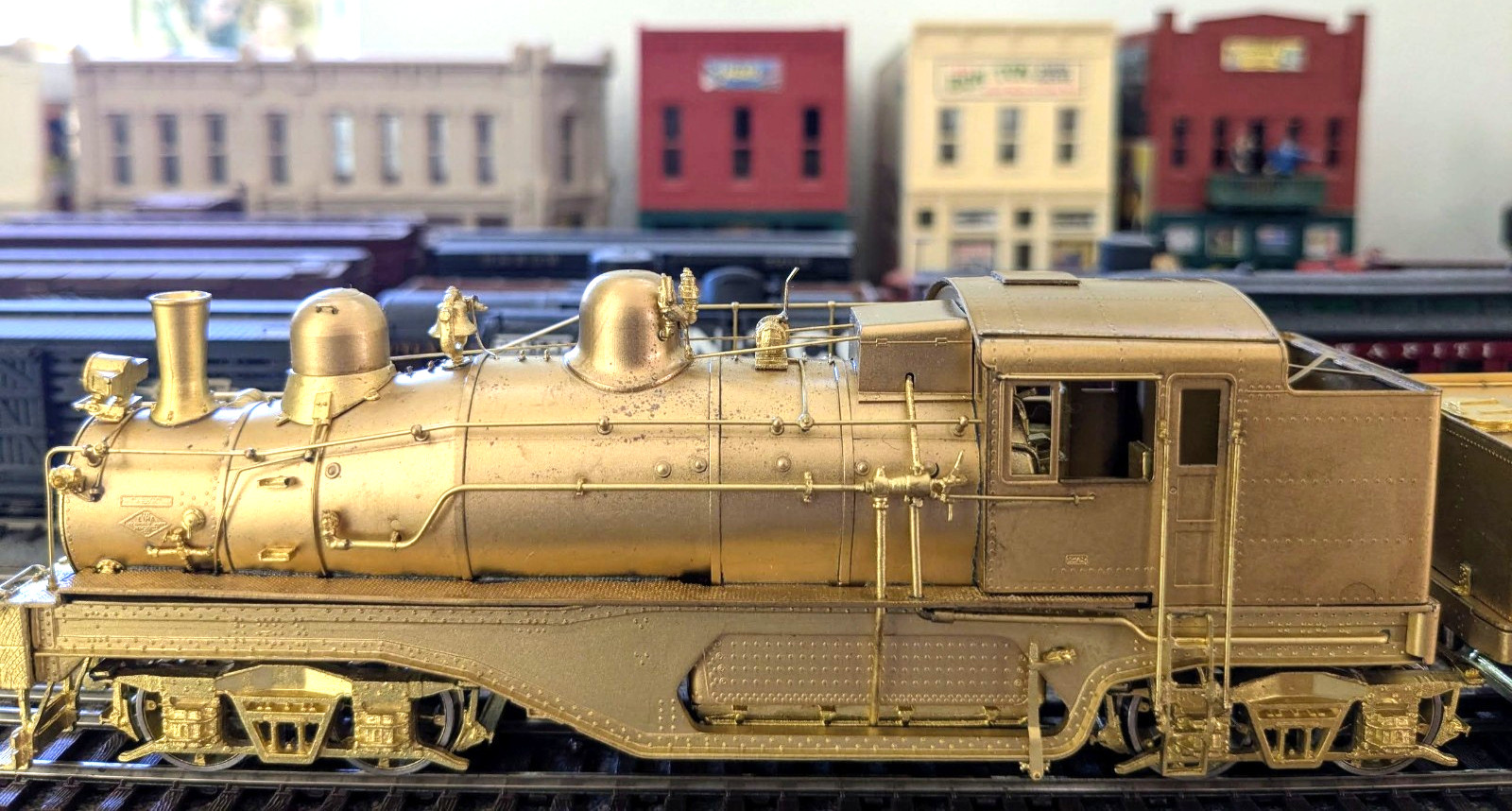 L@@K! *RARE KEY BRASS WM 150-TON 3-TRUCK SHAY HO *BACKHEAD *CAN MOTOR *RUNS G@@D