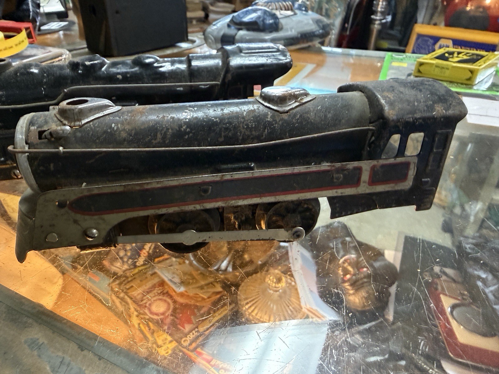 2x 1950’s 1940s Marx Black Locomotive O Gauge – Vintage Engine Train