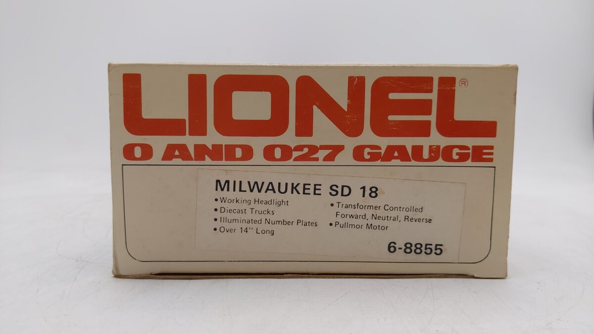 Lionel 6-8855 O Gauge Milwaukee Road SD-18 Powered Diesel Locomotive/Box