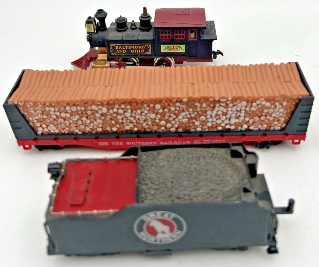 6 LOCOMOTIVES C.B. & Q 5601, BN 9987, MILWAUKEE RD, DURANGO 5628 + EXTRAS