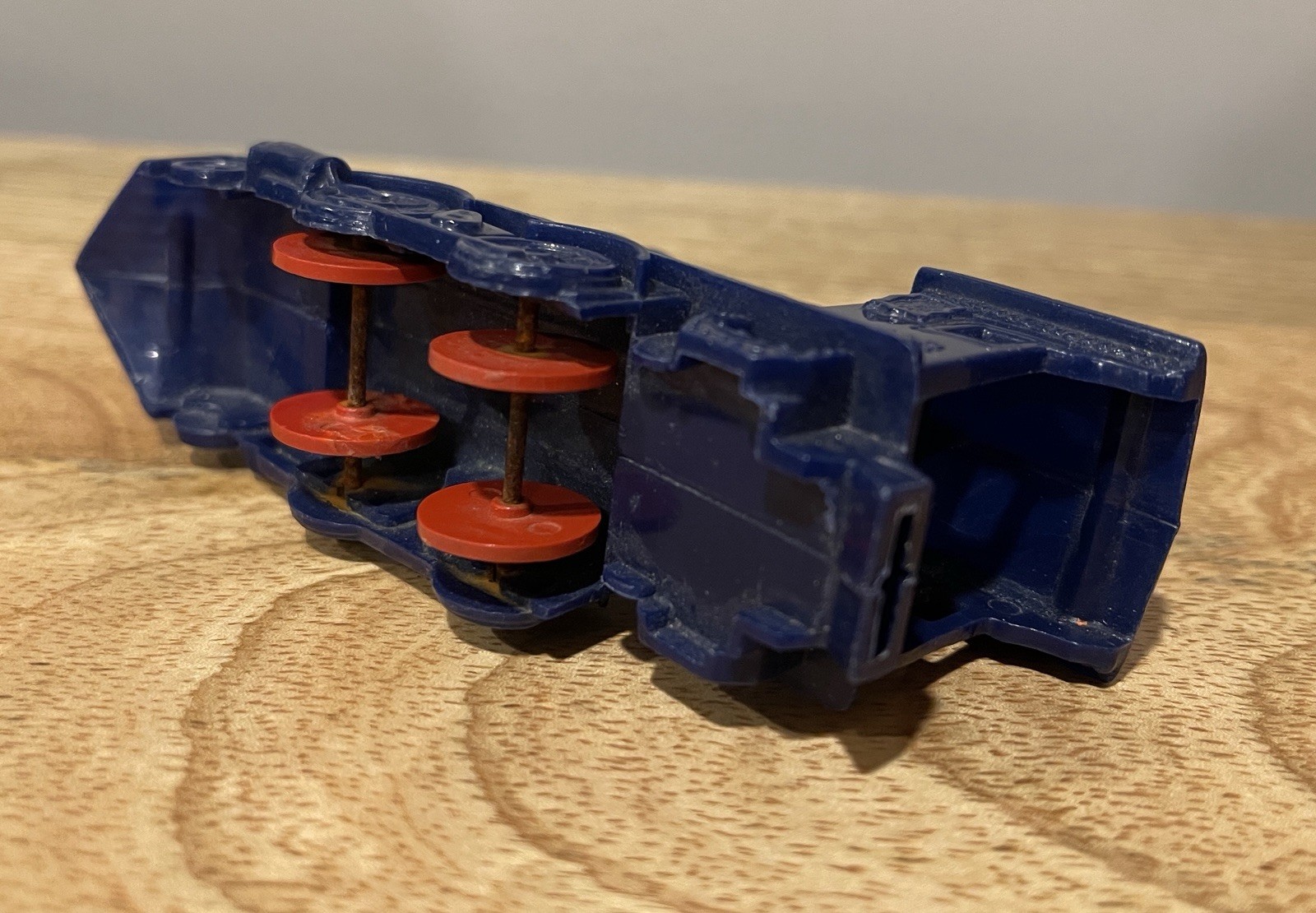 Vintage Hard Plastic El Mar Navy Steam Engine Locomotive Toy Train Whistle.