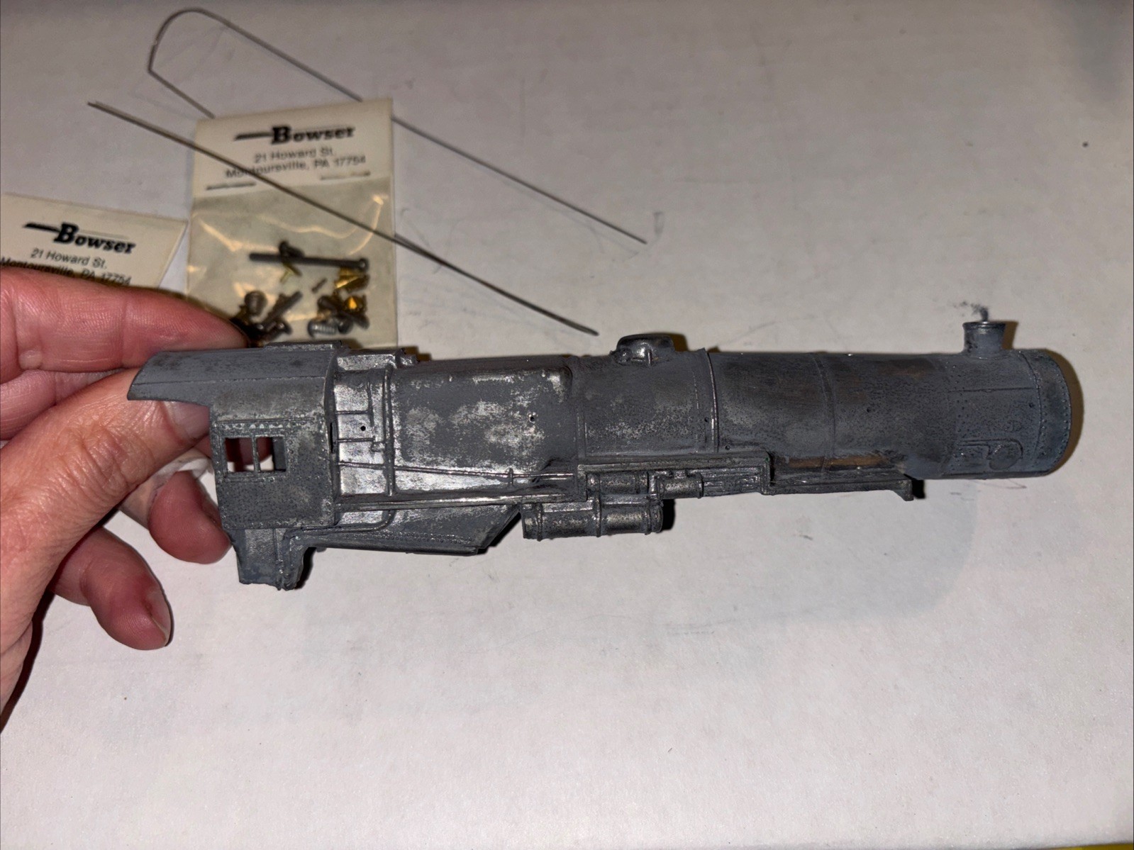 Bowser HO 2-8-2 PRR L1 Steam Locomotive Boiler, Pop Valves, Bell, Plate, Whistle