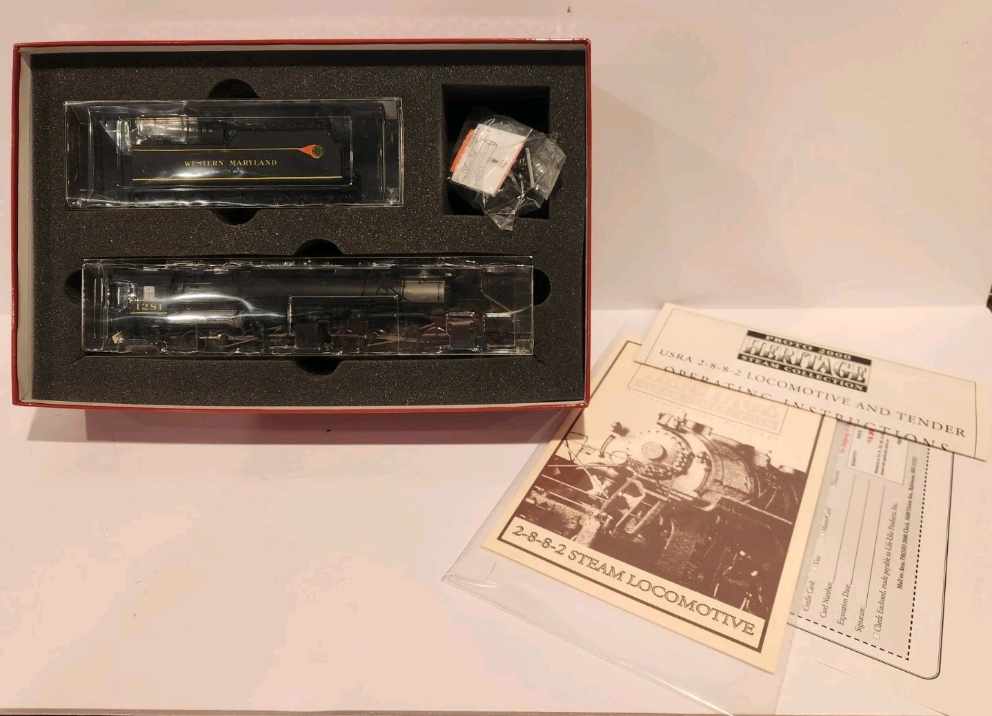 PROTO 2000 Ho 2-8-8-2 CUSTOM WESTERN MARYLAND W/DCC