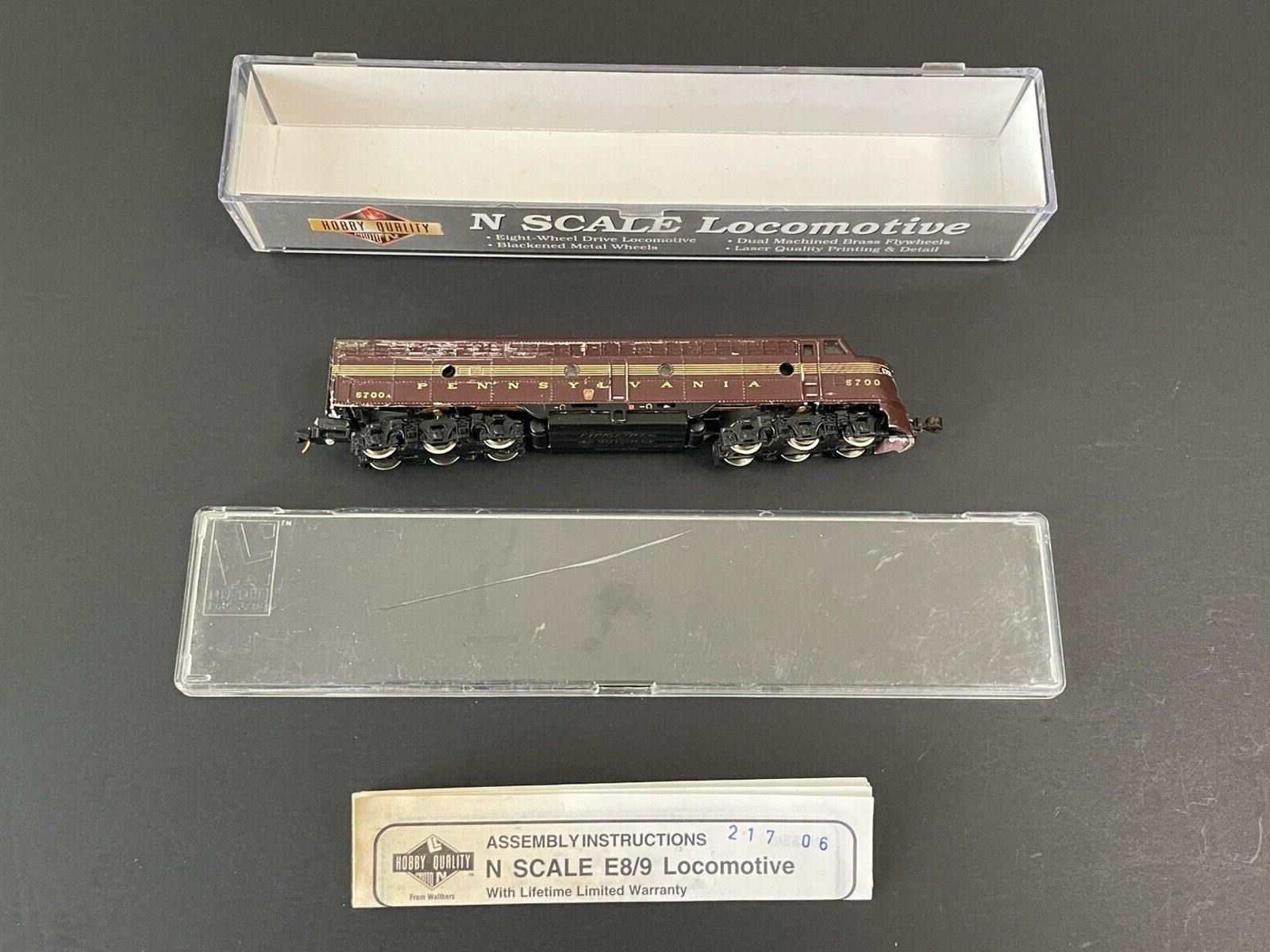 PROTO LIFE-LIKE 920-34078 N PENNSYLVANIA PRR 5700A E8 LOCOMOTIVE READ Works