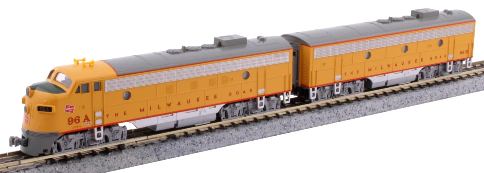 KATO N GAUGE #1060432 N EMD FP7A/B 96A/B SET Milwaukee Olympian Hiawatha~NEW