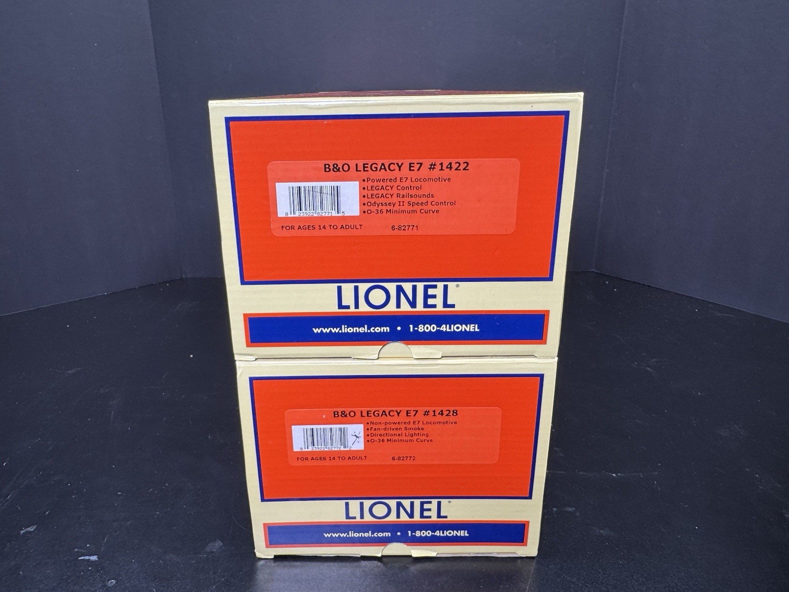 Lionel LEGACY 6-82829 Baltimore & Ohio E-7 diesel engine AA set #1422 #1428 EX