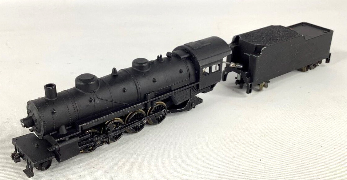Vintage John A. English Model Train MIKADO 2-8-2 -Unlettered Locomotive & Tender