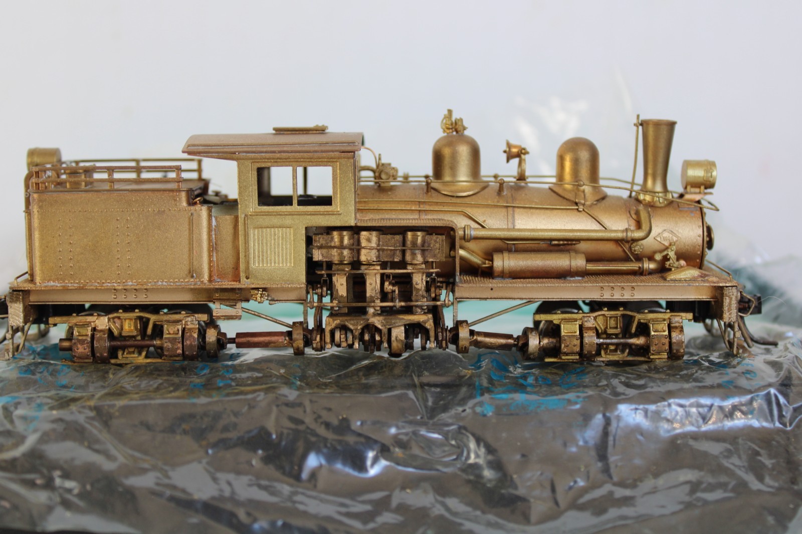Pacific Fast Mail United Brass Geared Locomotive 2-Truck Shay Class “B” w/ box