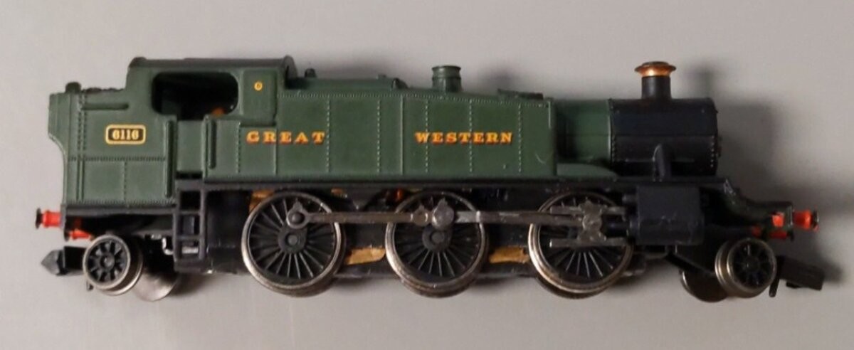 Graham Farish 371-978 N Scale GWR 61XX Paririe Tank 2-6-2 Steam Locomotive #6116