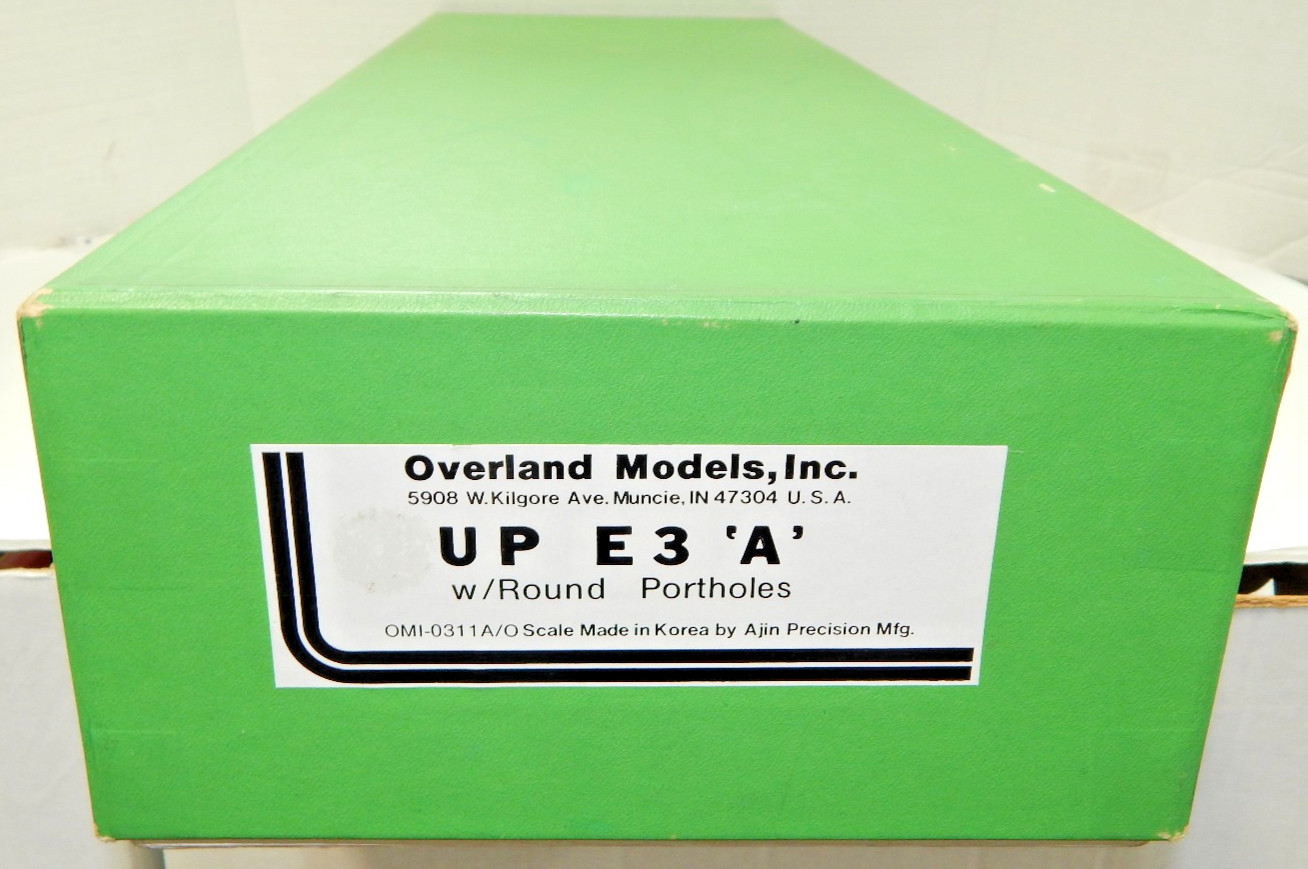 Overland – O – Brass Union Pacific EMD E3 A+B Set Previously Owned Excellent