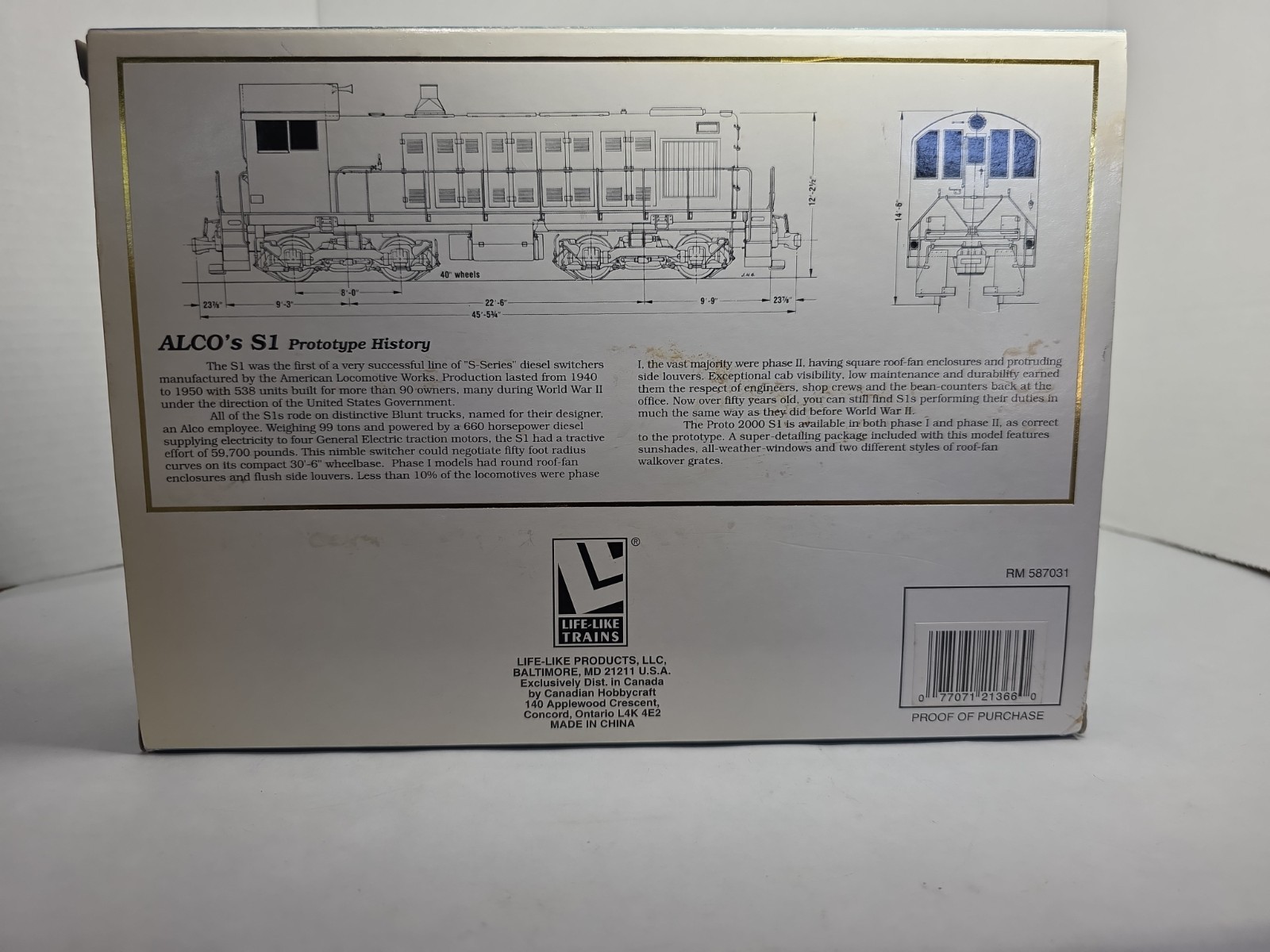 Proto 2000 HO 21366 Southern #2000 ALCO S1 Diesel Switcher Loco DCC Ready NOS