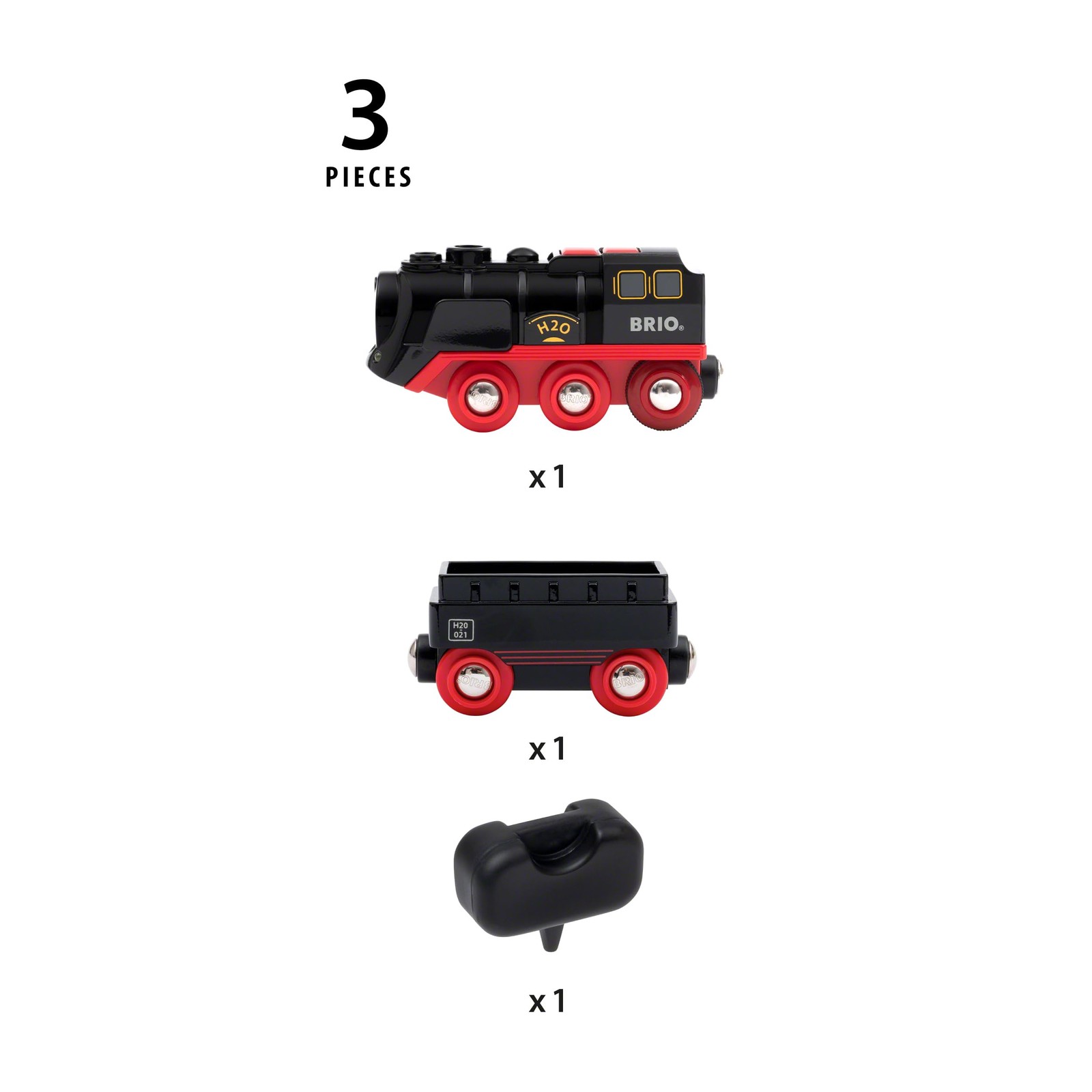 Battery-Operated Steaming Train Set for Wooden Tracks – Interactive Play for