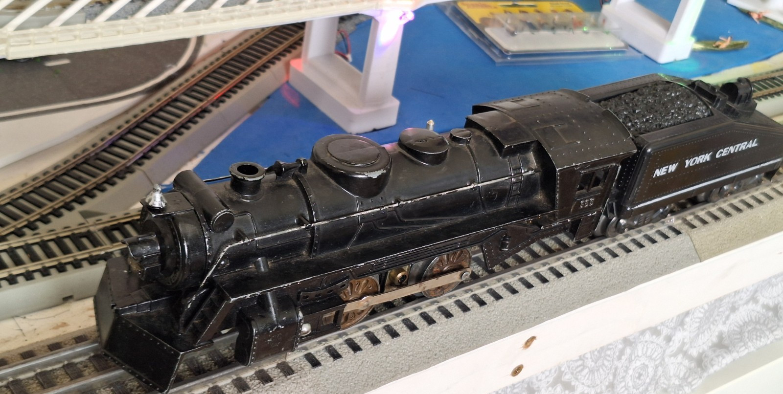 Vintage Marx O Gauge locomotive 666 DieCast W Tender NYC Tested