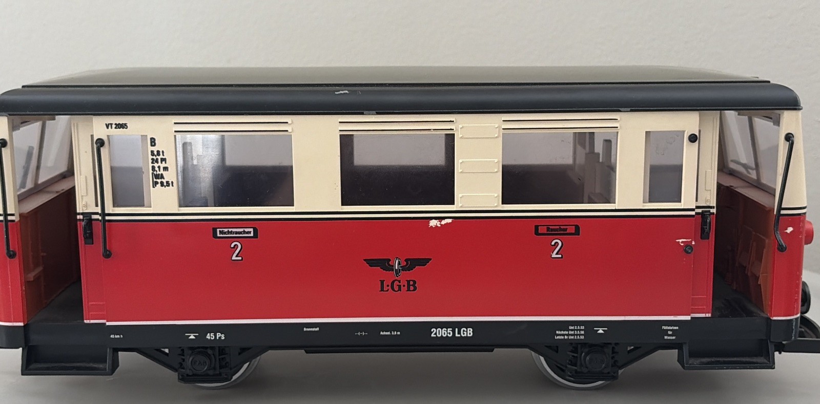 Vintage LGB 2065 Streetcar Railbus Western Germany READ!!!